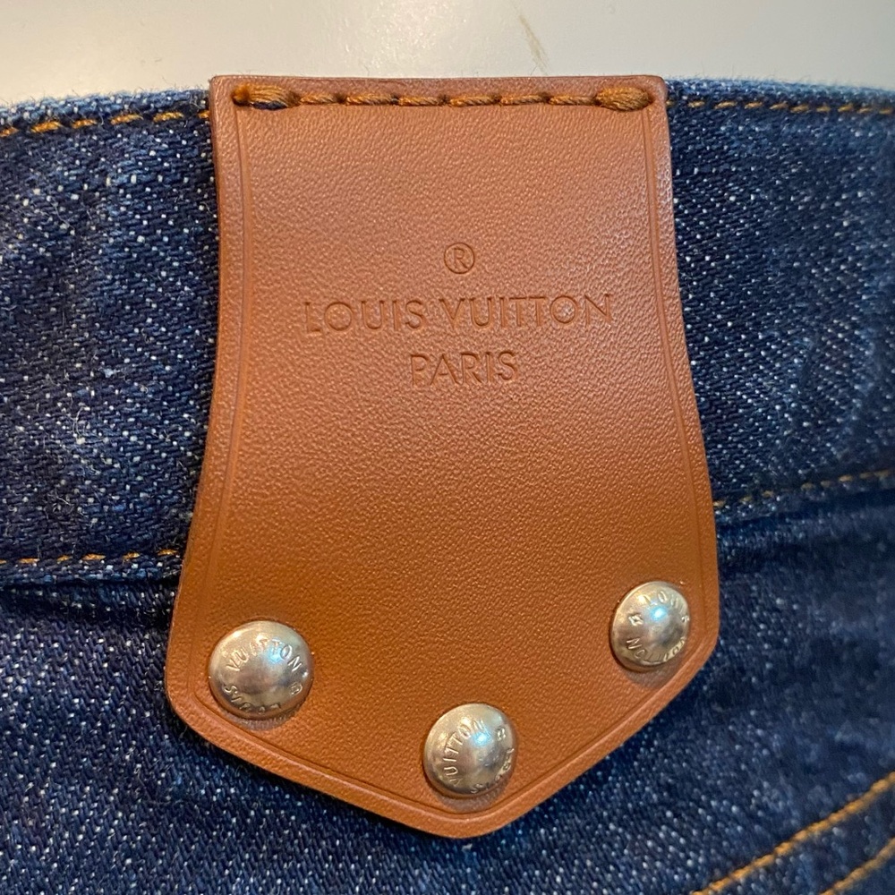 Vintage Louis Vuitton Dark Wash Denim Jeans Marc Jacobs Era Designer Archive, 36 - Picture 7 of 13